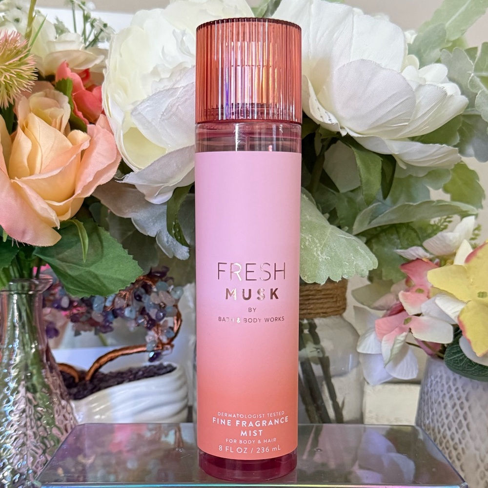 🆕🪷 BATH & BODY WORKS “FRESH MUSK“ FINE FRAGRANCE MIST FOR BODY AND HAIR. NEW.